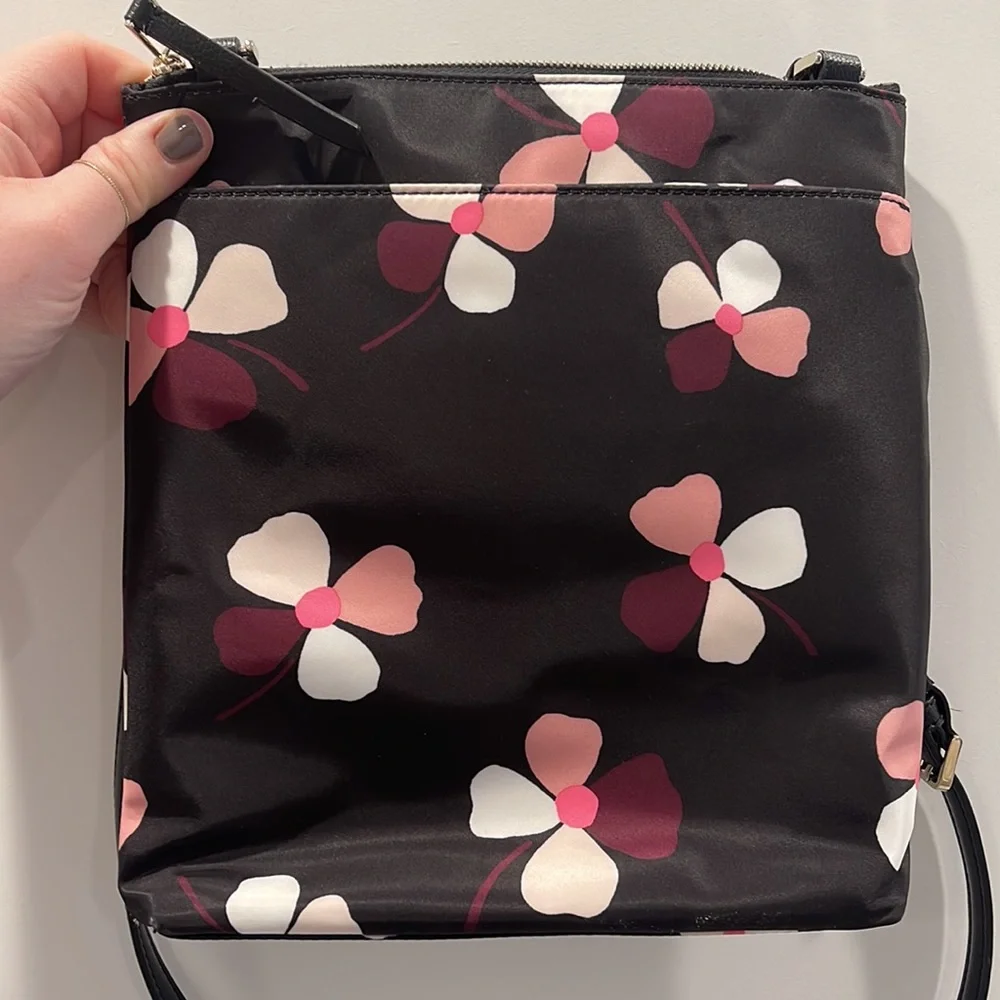 kate spade Black Floral Crossbody Bag - Picture 3 of 4
